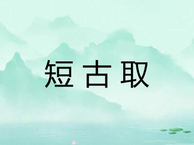 短古取 短古取