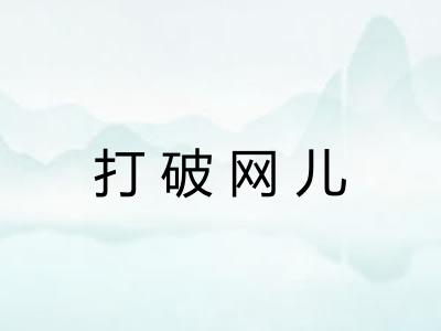 打破网儿 打破网儿