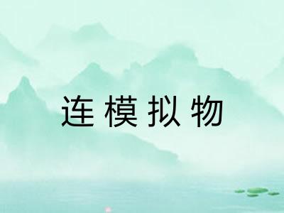 连模拟物 连模拟物