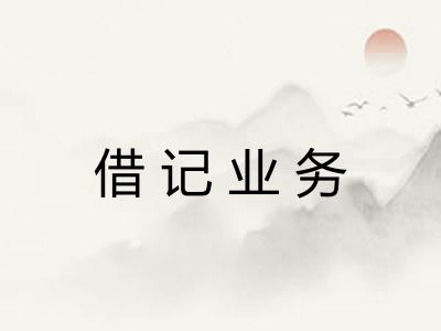 借记业务 借记业务