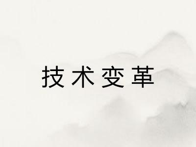 技术变革 技术变革