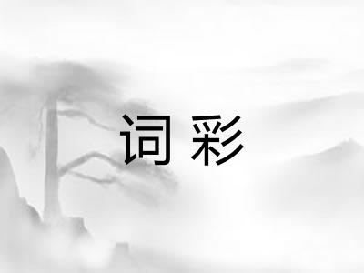 词彩 词彩