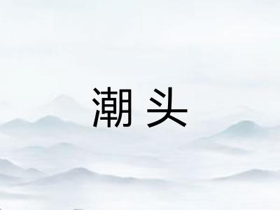潮头 潮头
