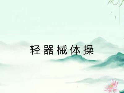 轻器械体操 轻器械体操