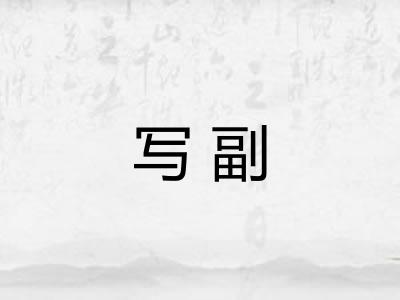 写副