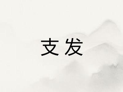 支发 支发