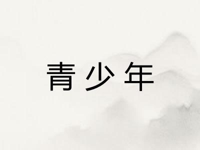 青少年 青少年