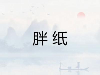 胖纸