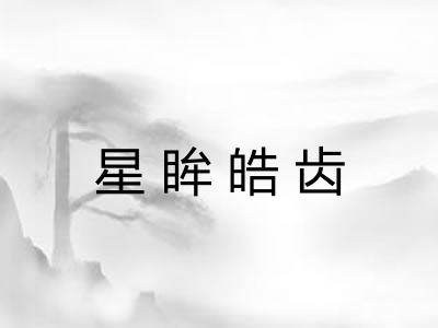 星眸皓齿 星眸皓齿