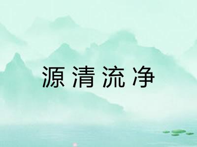 源清流净