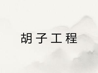 胡子工程 胡子工程