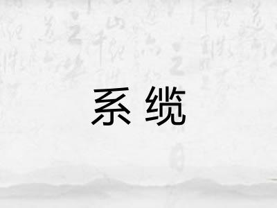 系缆 系缆
