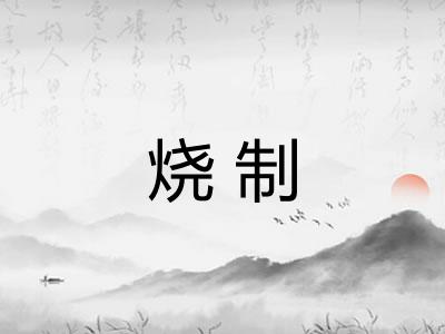 烧制 烧制