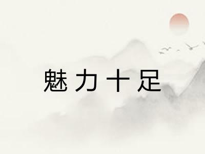 魅力十足 魅力十足