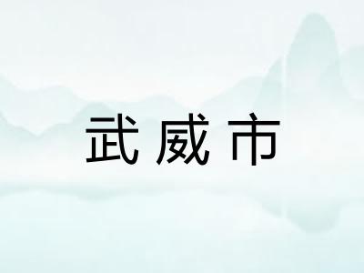 武威市 武威市