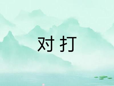 对打 对打