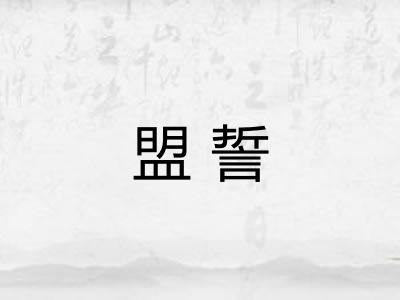 盟誓 盟誓