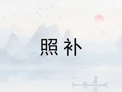 照补 照补