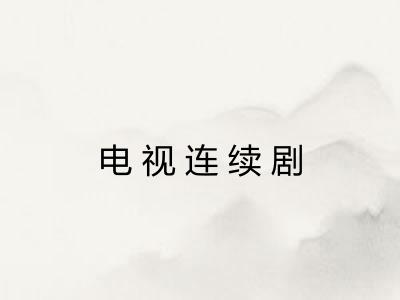 电视连续剧 电视连续剧