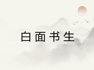 白面书生 白面书生