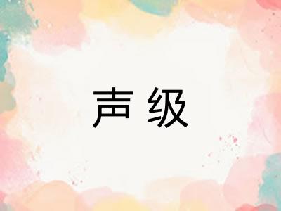 声级 声级