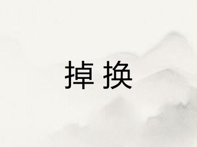掉换 掉换