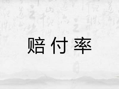赔付率 赔付率