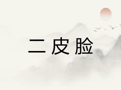 二皮脸