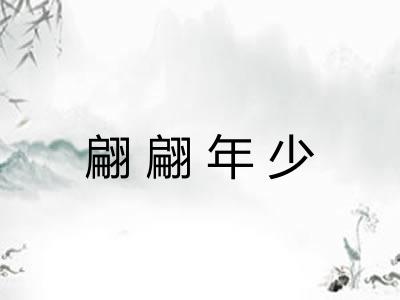 翩翩年少