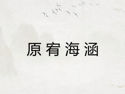 原宥海涵 原宥海涵