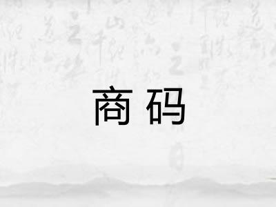 商码 商码