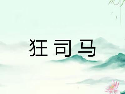 狂司马 狂司马