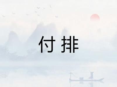 付排