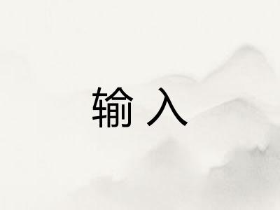 输入