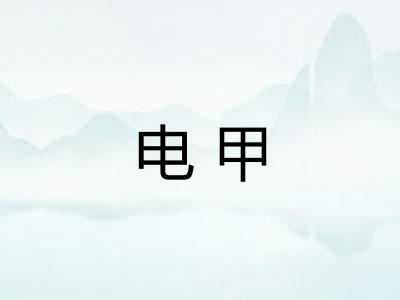 电甲 电甲