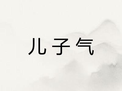 儿子气
