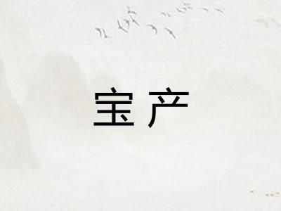 宝产 宝产