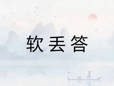 软丢答 软丢答