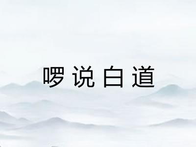 啰说白道