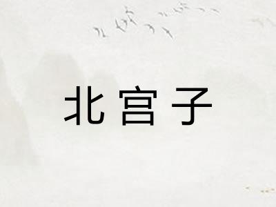 北宫子 北宫子
