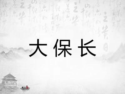 大保长 大保长