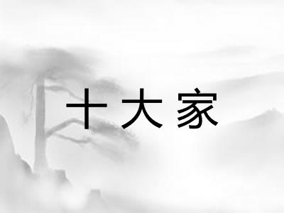 十大家 十大家