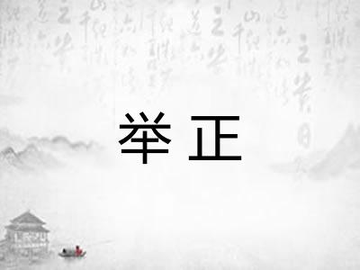 举正 举正