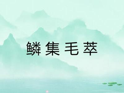 鳞集毛萃 鳞集毛萃