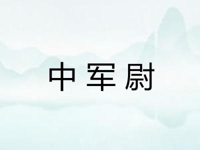 中军尉