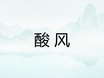 酸风 酸风