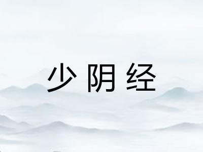 少阴经 少阴经
