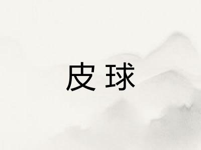 皮球 皮球