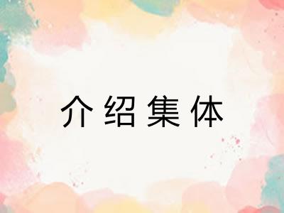介绍集体 介绍集体