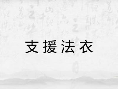 支援法衣 支援法衣
